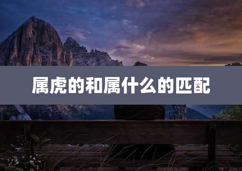 属虎的和属什么的匹配