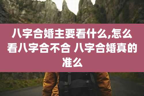 八字合婚主要看什么,怎么看八字合不合 八字合婚真的准么