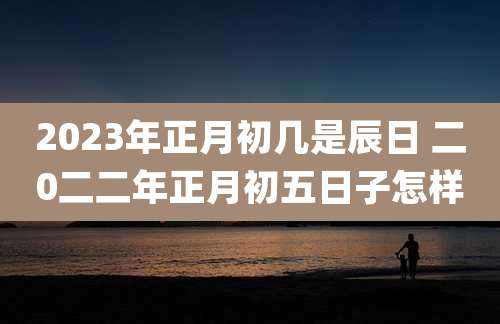 2023年正月初几是辰日 二0二二年正月初五日子怎样