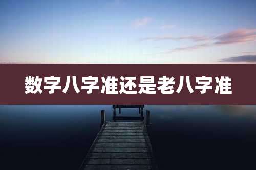 数字八字准还是老八字准
