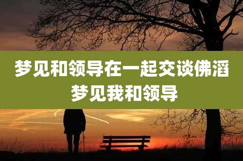 梦见和领导在一起交谈佛滔 梦见我和领导