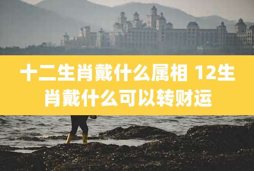 十二生肖戴什么属相 12生肖戴什么可以转财运