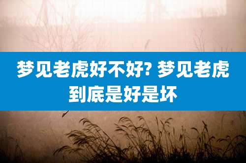 梦见老虎好不好? 梦见老虎到底是好是坏