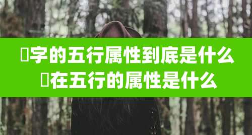 瑄字的五行属性到底是什么 瑄在五行的属性是什么