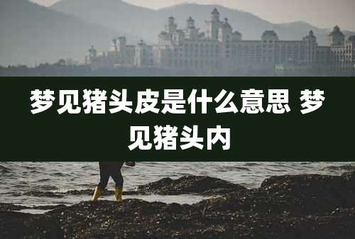 梦见猪头皮是什么意思 梦见猪头内