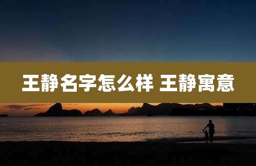 王静名字怎么样 王静寓意