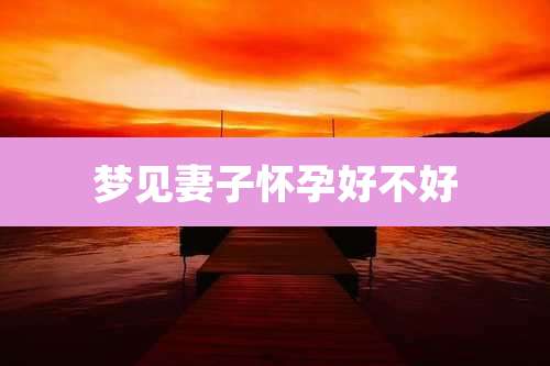 梦见妻子怀孕好不好