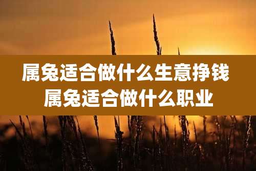 属兔适合做什么生意挣钱 属兔适合做什么职业