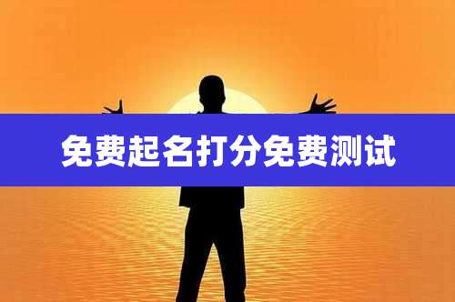 免费起名打分免费测试