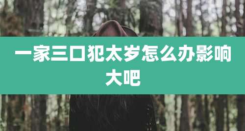 一家三口犯太岁怎么办影响大吧