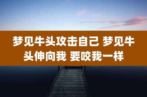 梦见牛头攻击自己 梦见牛头伸向我 要咬我一样