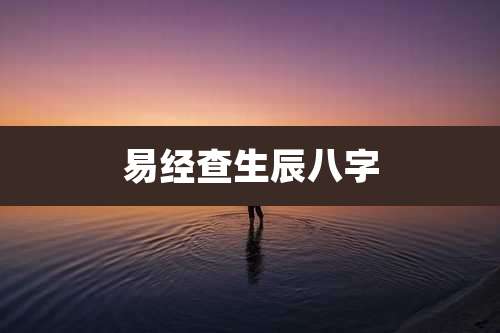 易经查生辰八字