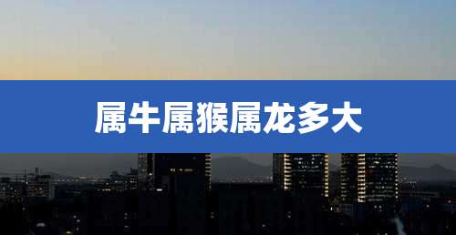 属牛属猴属龙多大