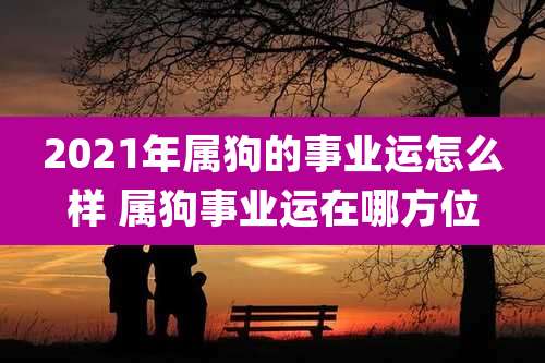 2021年属狗的事业运怎么样 属狗事业运在哪方位