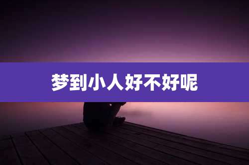 梦到小人好不好呢