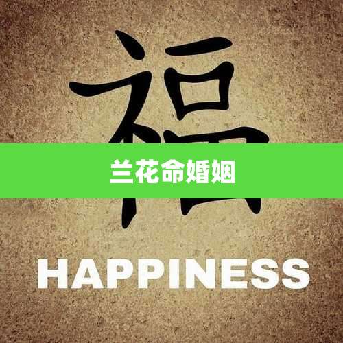 兰花命婚姻