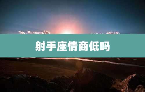 射手座情商低吗