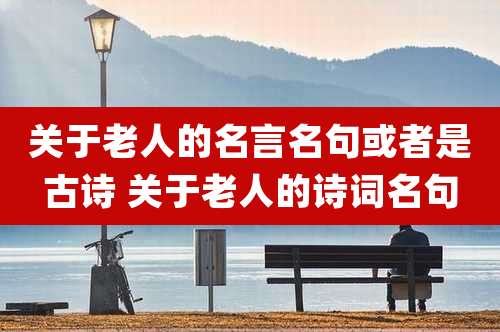 关于老人的名言名句或者是古诗 关于老人的诗词名句