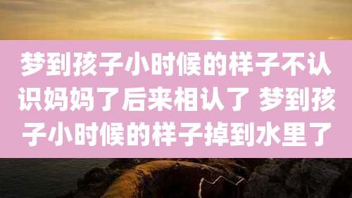梦到孩子小时候的样子不认识妈妈了后来相认了 梦到孩子小时候的样子掉到水里了