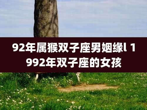 92年属猴双子座男姻缘l 1992年双子座的女孩