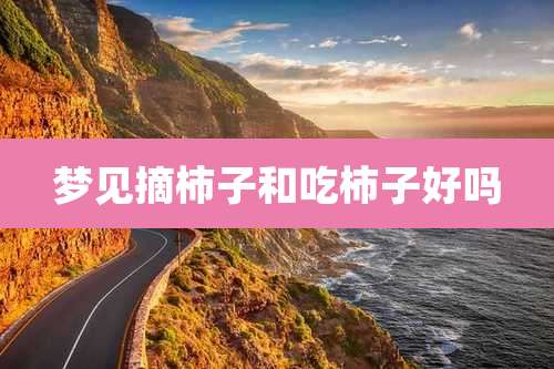 梦见摘柿子和吃柿子好吗