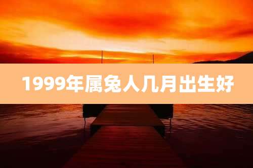 1999年属兔人几月出生好