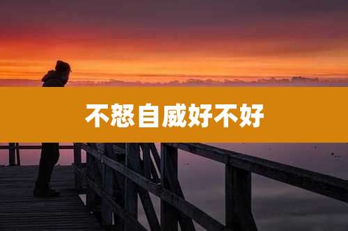 不怒自威好不好