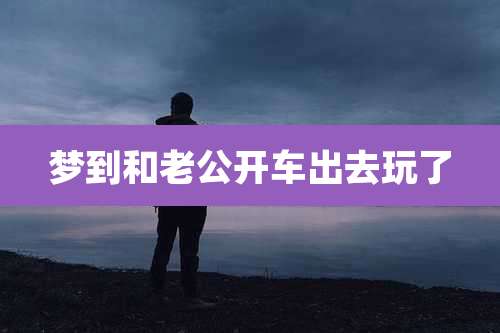 梦到和老公开车出去玩了