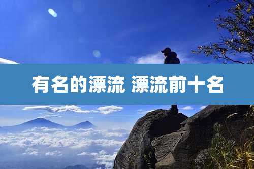 有名的漂流 漂流前十名
