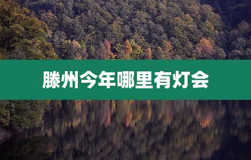 滕州今年哪里有灯会