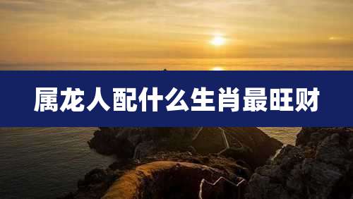属龙人配什么生肖最旺财
