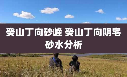 癸山丁向砂峰 癸山丁向阴宅砂水分析