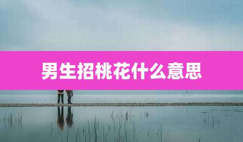 男生招桃花什么意思