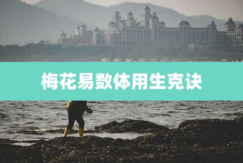 梅花易数体用生克诀