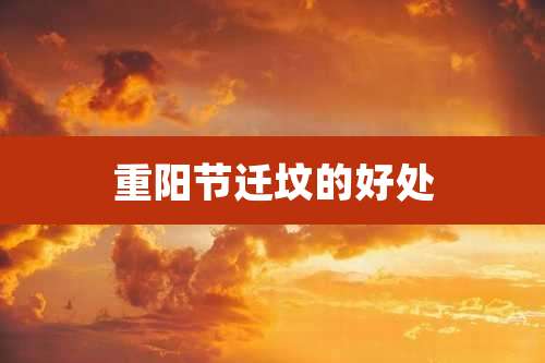 重阳节迁坟的好处