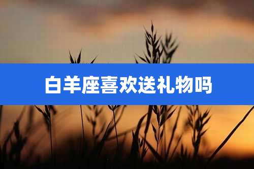 白羊座喜欢送礼物吗