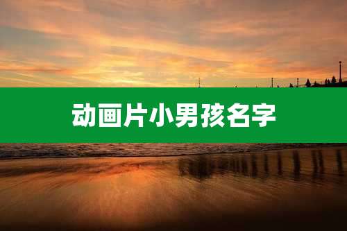 动画片小男孩名字