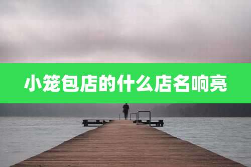 小笼包店的什么店名响亮
