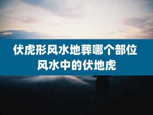 伏虎形风水地葬哪个部位 风水中的伏地虎