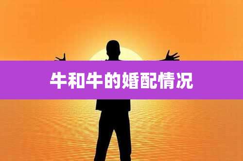 牛和牛的婚配情况