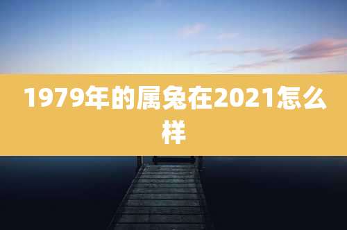 1979年的属兔在2021怎么样