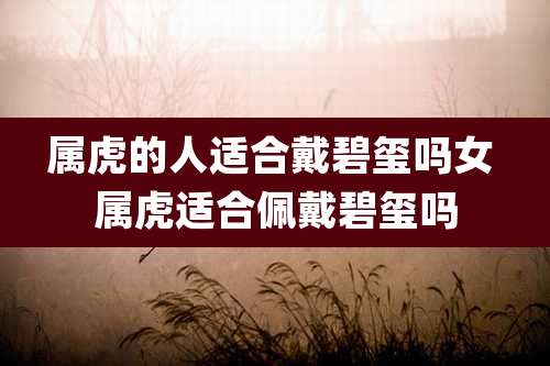 属虎的人适合戴碧玺吗女 属虎适合佩戴碧玺吗