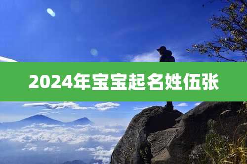2024年宝宝起名姓伍张