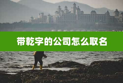 带乾字的公司怎么取名