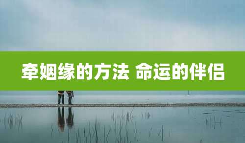 牵姻缘的方法 命运的伴侣