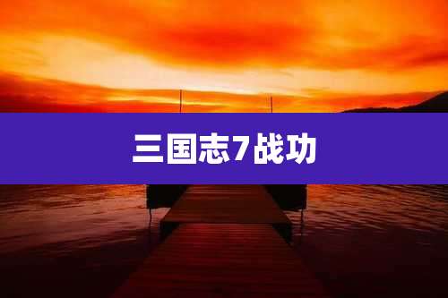 三国志7战功