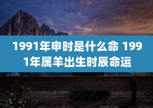 1991年申时是什么命 1991年属羊出生时辰命运