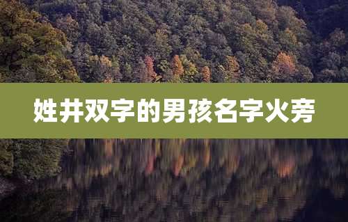 姓井双字的男孩名字火旁