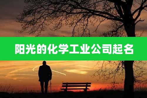 阳光的化学工业公司起名