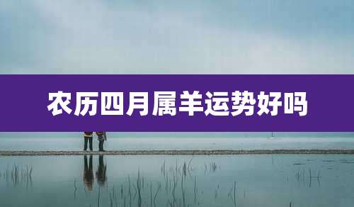 农历四月属羊运势好吗